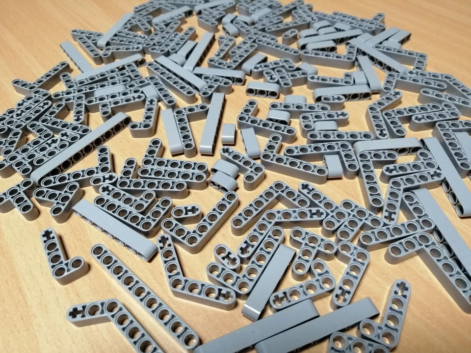 LEGO TECHNIC Großes Konvolut Liftarme hellgrau / Lochstangen Technik Sammlung - Bild 2 von 4