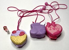 LOT Of 3 Shopkins Lil  Secrets Mini Playsets Ice Cream, I    U  Music Necklace