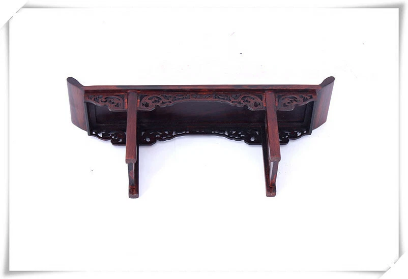   China Red hard suanzhi wood rosewood Miniature table display stand shelf 1 - Image 3 of 4