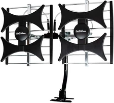 Attic Outdoor Multi-Directional 4K HDTV Amplified Antenna up to 200 Mile w/ Pole