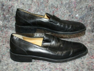 Cole Haan Collection Sz 11 M Black Leather Penny Loafers Men’s Made In  Italy