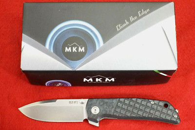 MKM LIONSTEEL MAXIMO MK MM-BCT TERZUOLA DESIGN TITANIUM/BLACK MICARTA M390 KNIFE