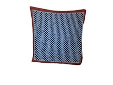 vintage betmar scarf 30  square blue with colored polka dots
