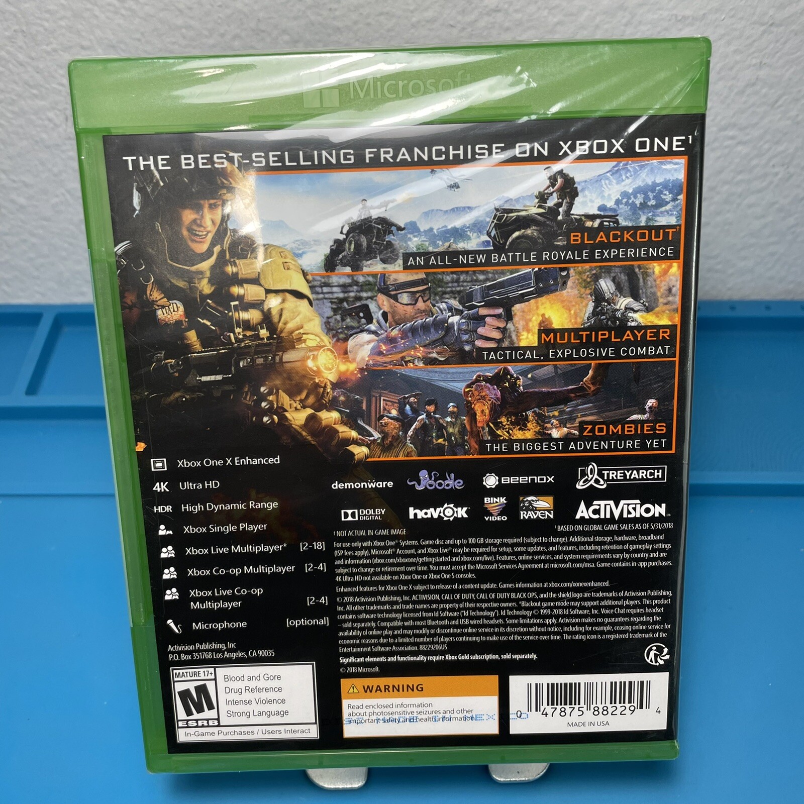 New Call of Duty Black Ops 4 IV Microsoft Sealed Xbox One 2018 New