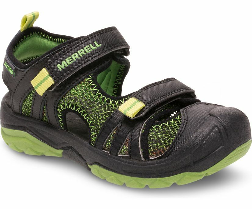 Merrell Sandali Ragazzo MLB Hydro Rapid Nero Verde MC54843 Taglia 12 (M)