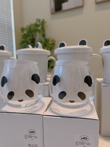 Gelato Pique Panda Design Glass Set of Two - Picture 2 of 4