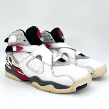 Nike Boys Air Jordan VIII 8 Retro 305368-103 White Sneaker Shoes Size 6Y