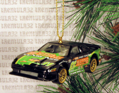 TEAM OSO FORD MUSTANG COBRA RACE CAR BLACK RACING CHRISTMAS ORNAMENT XMAS