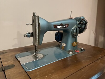Vintage Morse Sewing Machine In Original Walnut Cabinet Mid