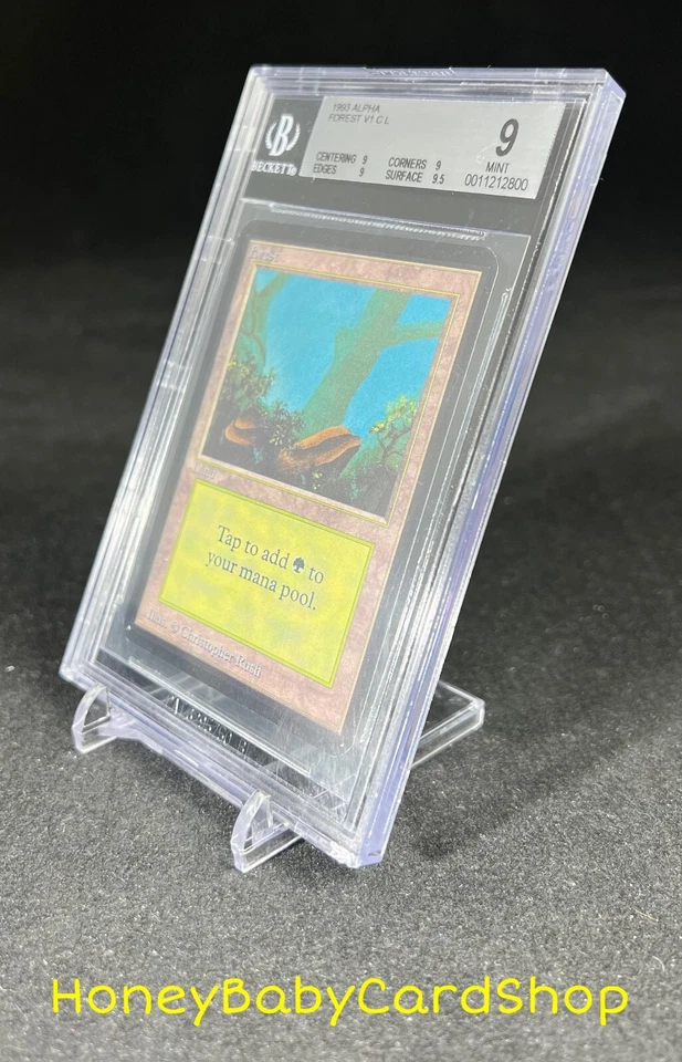 MTG Limited Edition Alpha 1993 Forest (A) BGS 9.0Q+ (Quad+) MINT OldSchool 93/94 - Image 3 of 4