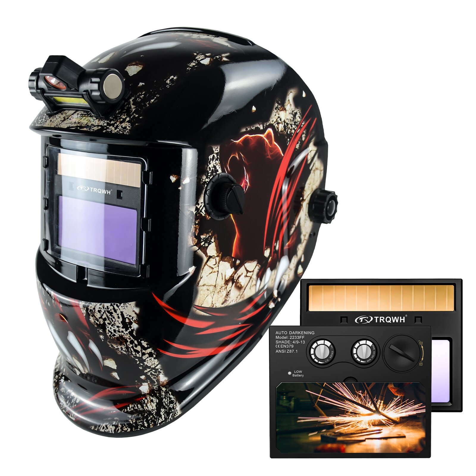 Auto Darkening Shade 4/9-13 & Replacement Len