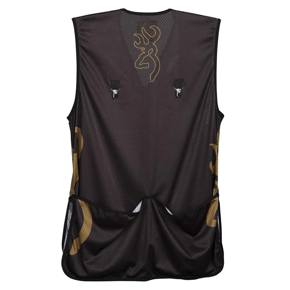 Browning Team Shooting Vest-Black/Gold - Image 2 of 3