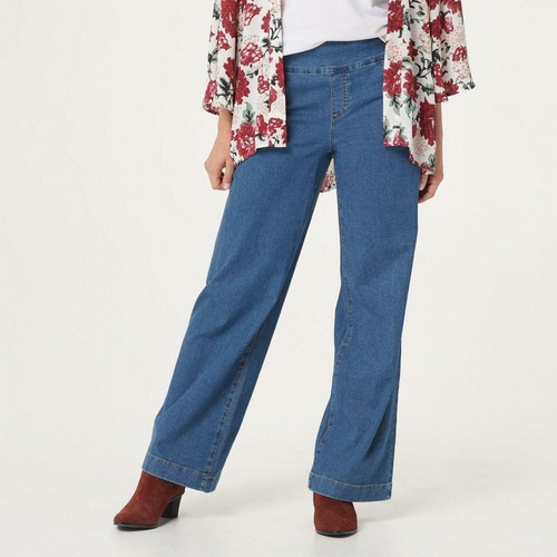 NWT Denim \u0026 Co. Womens Lightweight Wide 