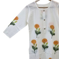 Hand Block Print Kurta Indian Kameez Cotton For Women Jaipuri Block Print Kurti