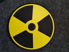 1 x Radioactive Nuclear 12"  DJ Turntable  Slipmat Slipmats DJS / TURNTABLES