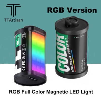 Mini luz LED magnética a todo color TTArtisan RGB cámara video luz de relleno compacta