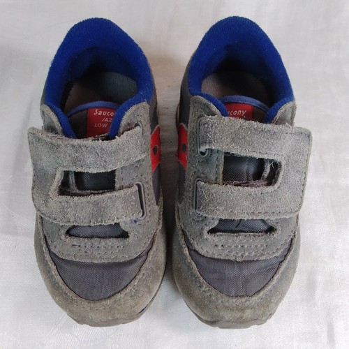 Saucony Baby Jazz Low Pro SHOES Sneakers Infant Toddler Size 5 Grey Suede - Picture 6 of 12