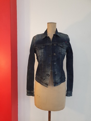 REPLAY Runway Jeans Denim Jacket Stretchy Vintage Cut & Style Size S