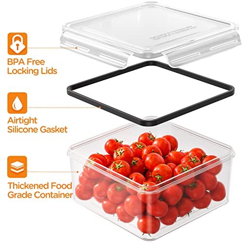 40 PCS Food Storage Containers with Lids Airtight, 100% Leakproof Pack of 20 - Picture 3 of 7