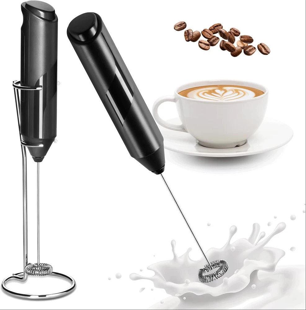 Milk Frother Handheld, for Coffee, Mini Whisk, Foam Maker and Drink Mixer for La Milk Frother Handheld, for Coffee, Mini Whisk, Foam Maker and Drink Mixer for La