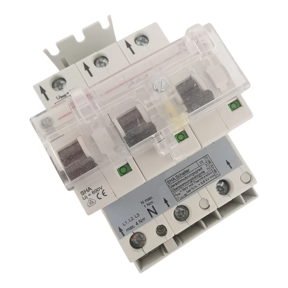 GE General Electric E40 Hauptsicherungsautomat 3-polig SLS Schalter - Bild 1 von 4