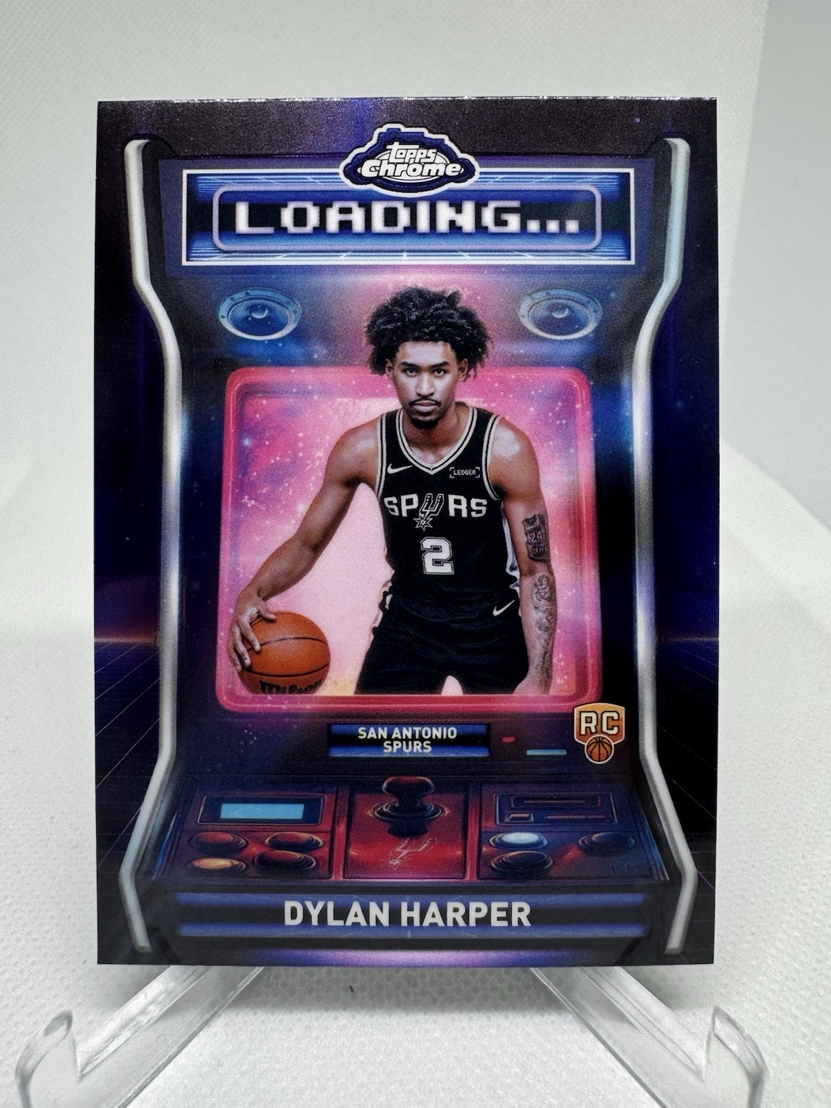 2025-26 Topps Chrome #LD12 Dylan Harper Loading SP Rookie RC Spurs