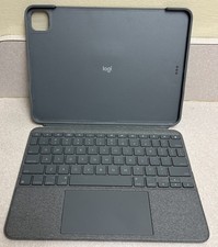 Logitech Combo Touch Backlit Keyboard for iPad AIR YU0048 820-009639 UNTESTED