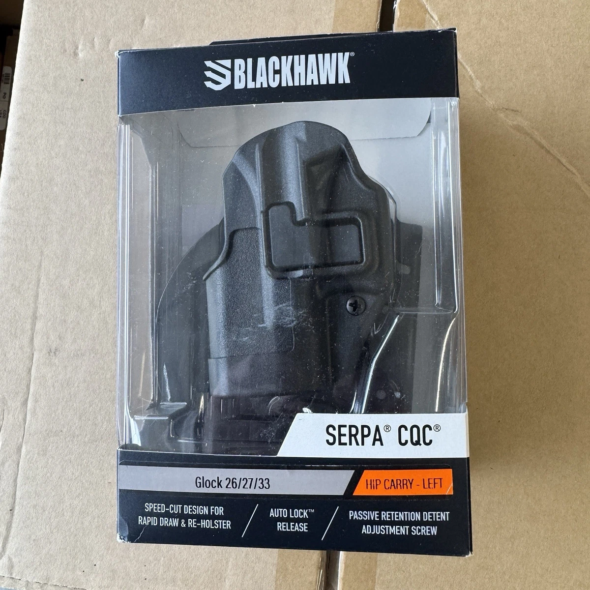Serpa CQC Fondina Da Coscia Per Glock 26 - Mano Sinistra, In Fibra Di Carbonio, Con Paddle E Regolazione Angolo - 2