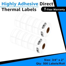 Compatible DYMO 30330 3/4" x 2" Multipurpose Labels for Labelwriter 450 Duo 4XL