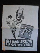 RARO 1966 7UP Soda Pop Fútbol WOKY Radio Milwaukee WI Petula Clark #1 Canción AD
