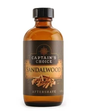Sandalwood Aftershave 4oz after shave by Captain's Choice