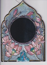 Mirror 3 Arch- 2026 7x5 On Wooden Panel Elegant 3 Diameter Mirror
