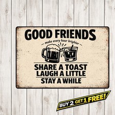 Funny Bar Humor Saying Iron Wall Plaque Metal Tin Sign 8x12