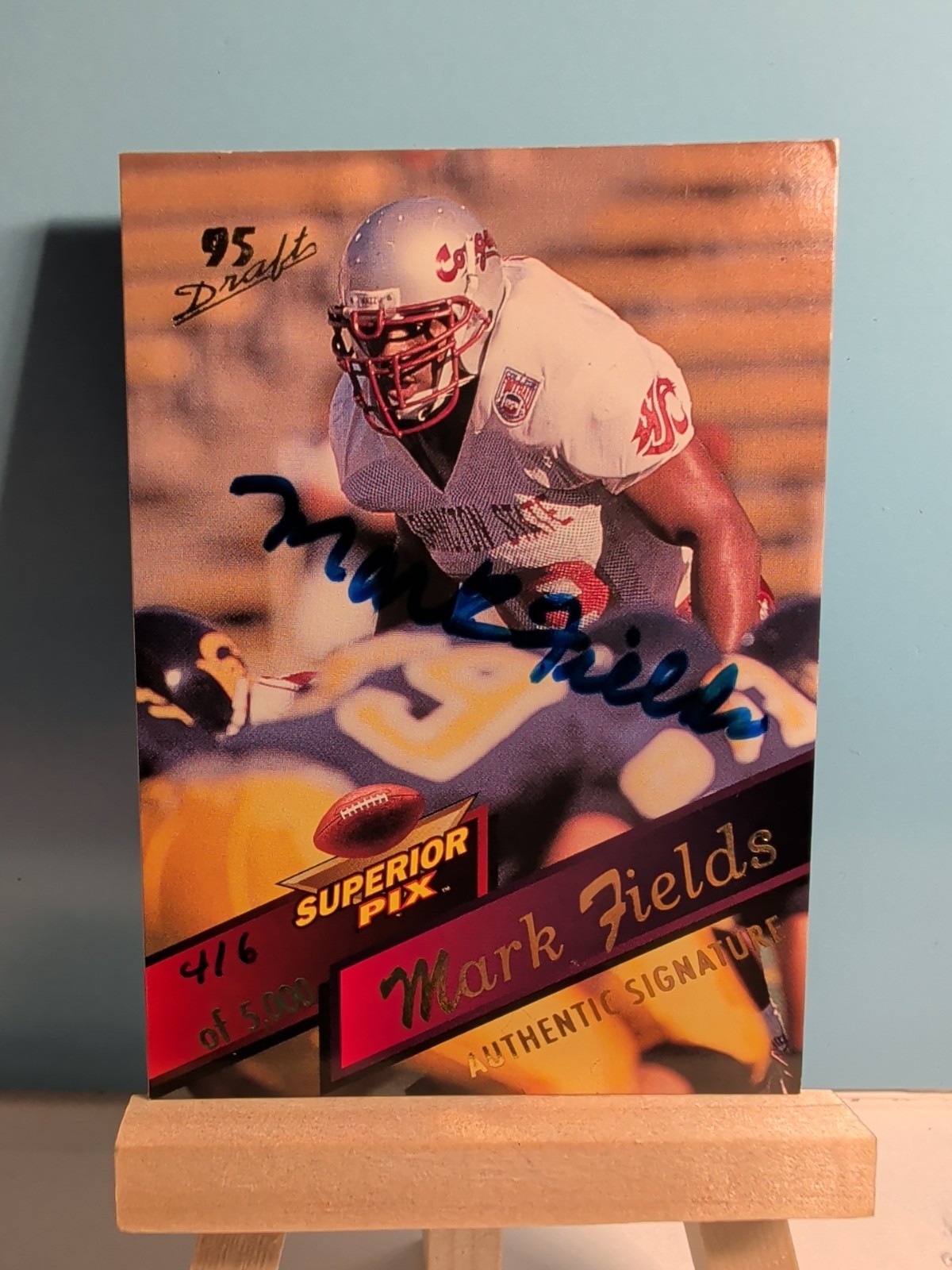 1995 Superior Pix - Mark Fields #13 Autographs  416 /5000 (AU, RC)