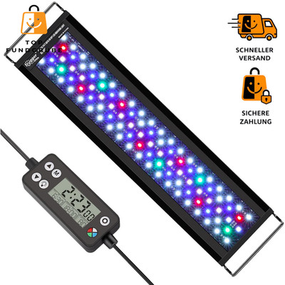 LED Aquariumbeleuchtung 22W mit 7 Farben und Timer 24/7