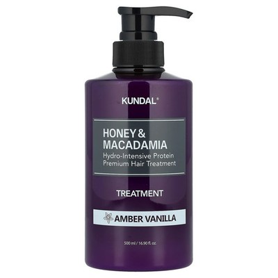 Honey & Macadamia, Treatment, Amber Vanilla, 16.9 fl oz (500 ml)