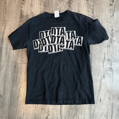 Vintage DTA Rogue Status Made In Los Angeles Black Mens M TShirt Y2K Free Ship