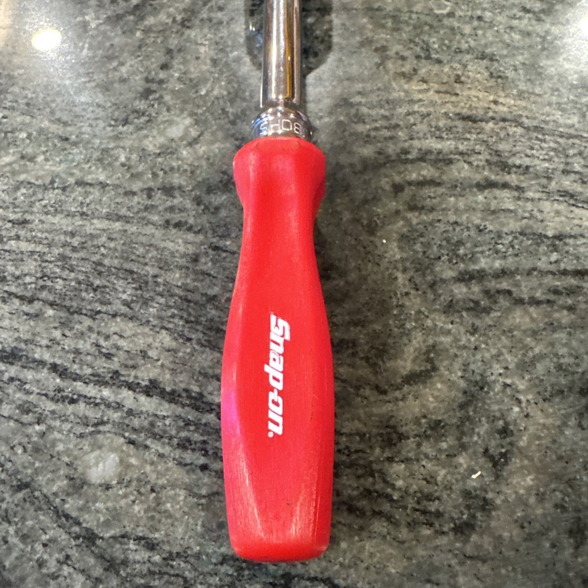 Snap On shd80a 1/2” drive hard handle long ratchet Red 11-5/8