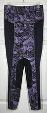 Kerrits Pocket Performance Knee Patch Riding Tights Women's L Purple Equestrian