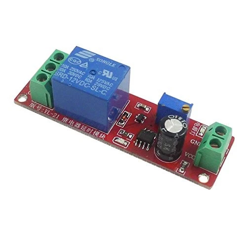 2PCS DC 12V NE555 Delay Timer Relay Switch Module 0 to 10 Seconds Adjustable ... image 2