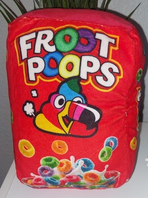 Junk Food Doody Plush 8  inch Froot Poops Poop Parody Froot Loops Cereal No Tag