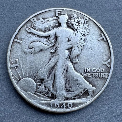 1940-P Walking Liberty Half Dollar, Very Fine