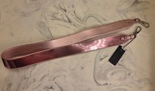 New! Prada 'Sequin' Detachable Shoulder Strap Handle Pink Leather 40" MSRP $590