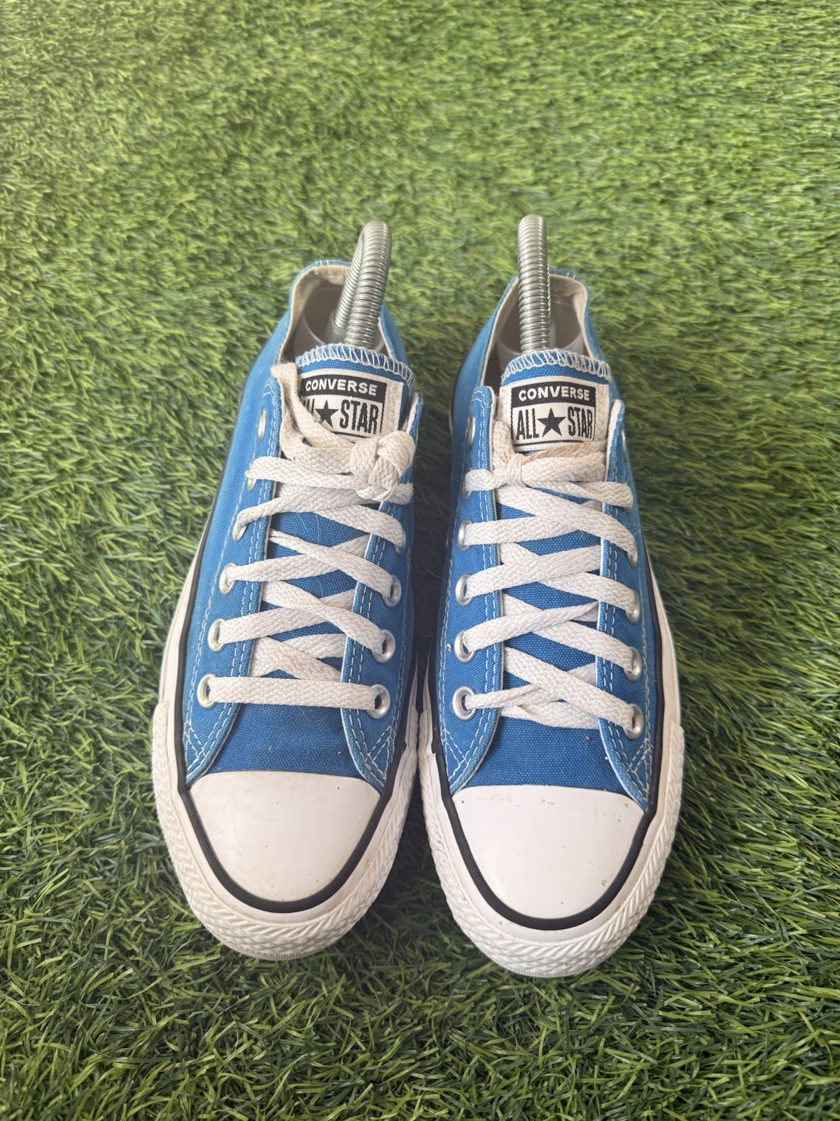 Converse Chuck Taylor All Star Low Top Blue Canvas Sneakers Size 7 Womens thumbnail 3