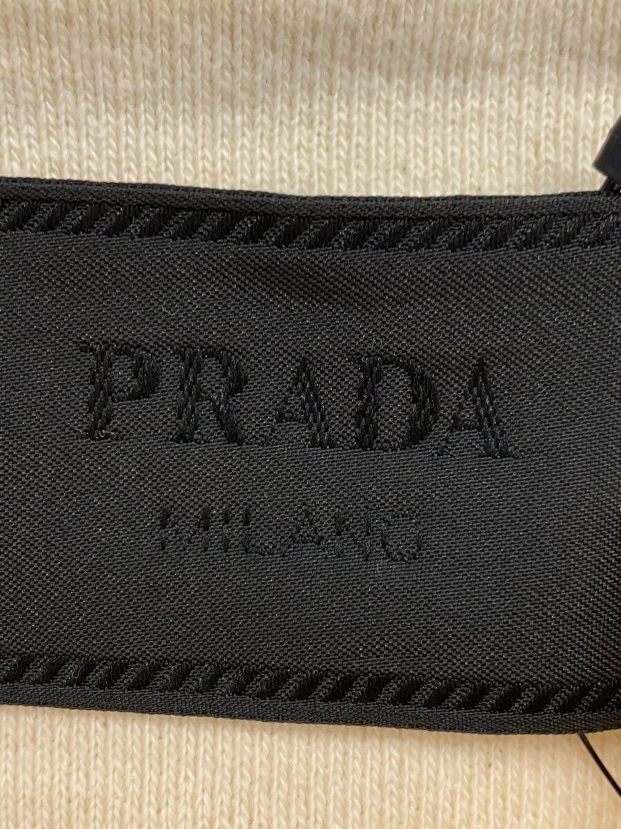 Felpa con cappuccio PRADA M cotone color panna usata