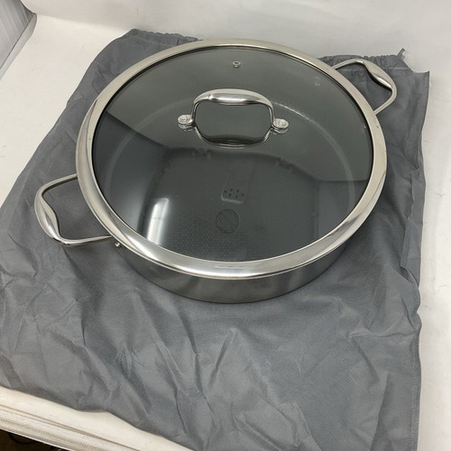 HexClad 7-Quart Deep Sauté Pan / Chicken Fryer 7 QT w/ Lid