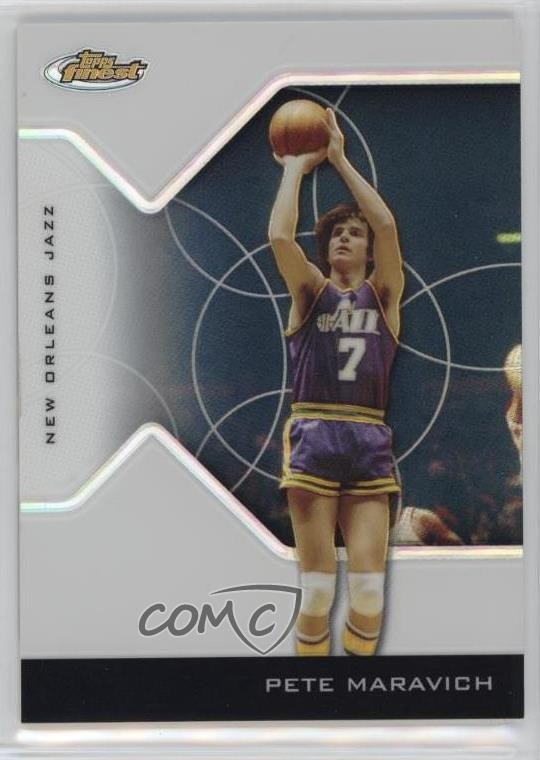 2004-05 Topps Finest Refractor 206/249 Pete Maravich #137 HOF 18qd