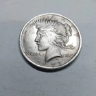 1921  PEACE DOLLAR  CIRCULATED UNGRADED VF+ NICE COIN strike Legible.
