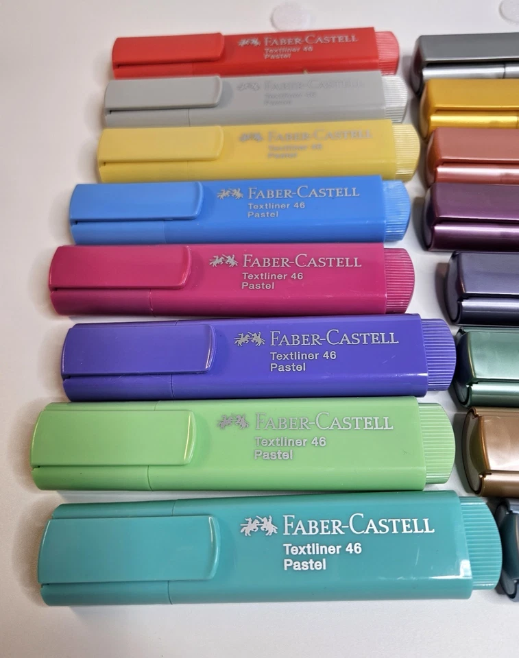 16 Faber-Castell Highlighters Textliner 46 - Pastal & Metallic - Image 2 of 4