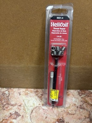 NEW Old stock STANLEY Helicoil 5521-4 Repair Kit 1/4-20 Restore damaged thread